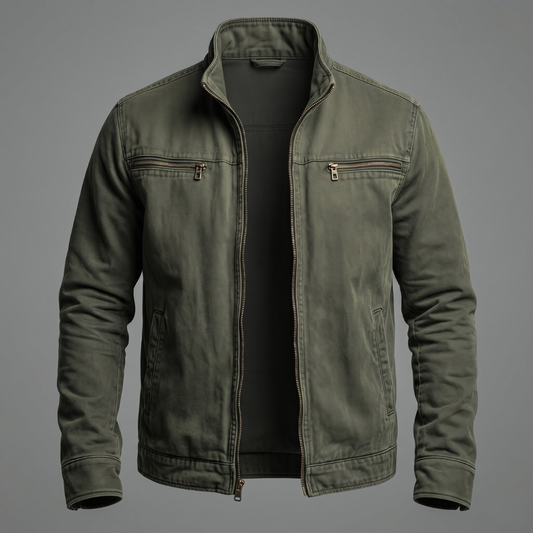 François™ | Veste vintage en coton avec fermeture zippée