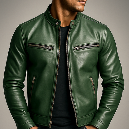 Romain™ | veste en cuir vintage
