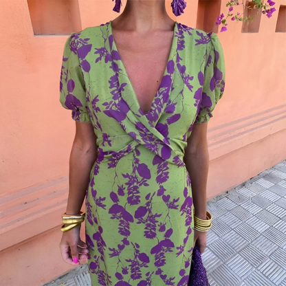 Anaïs™ — Robe midi à imprimé élégant