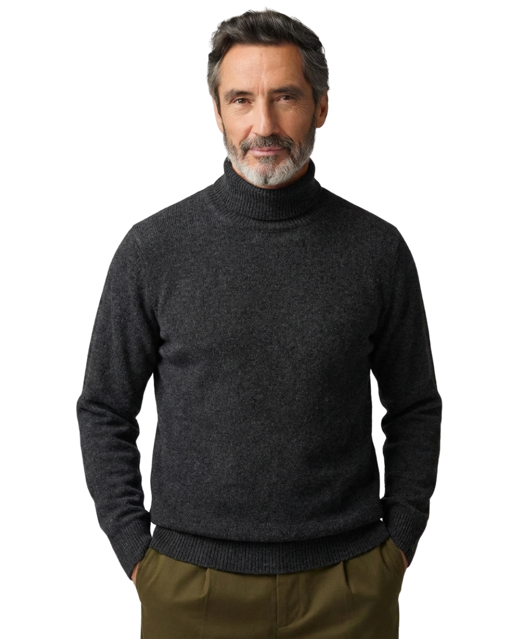 Col roulé épais chic en laine