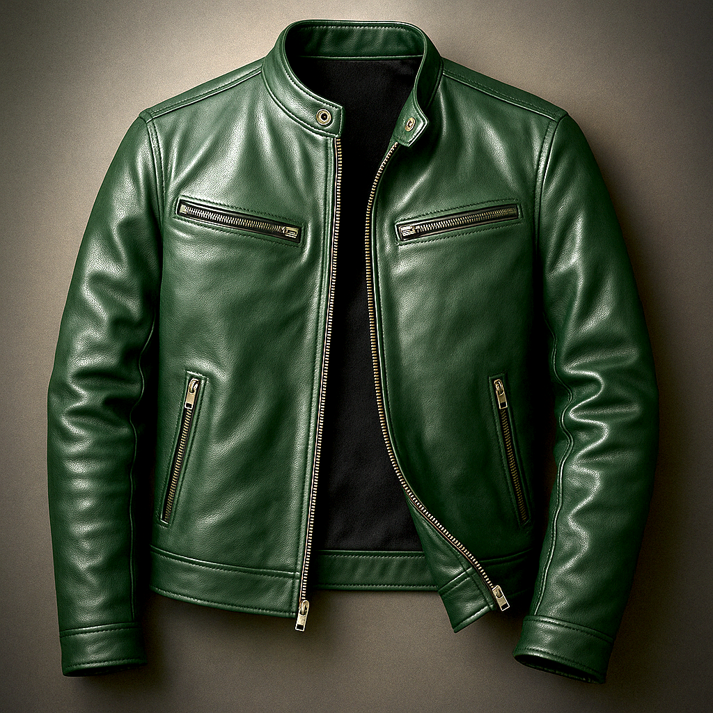 Romain™ | veste en cuir vintage