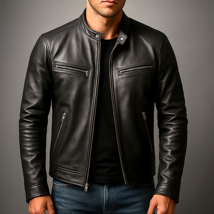 Romain™ | veste en cuir vintage