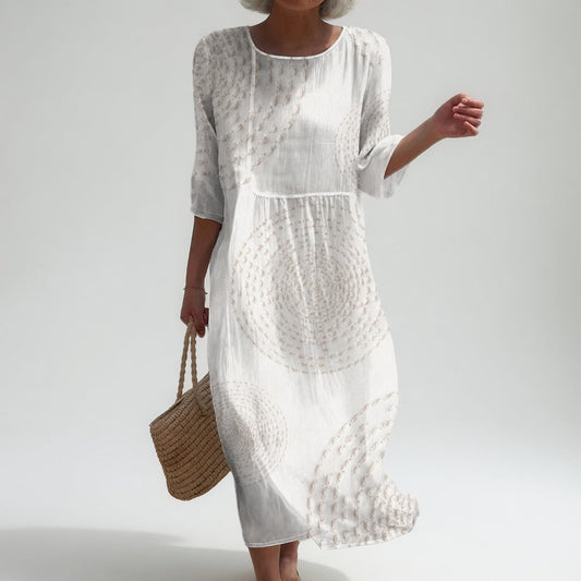 Améliane™ — Robe midi élégante à détails délicats