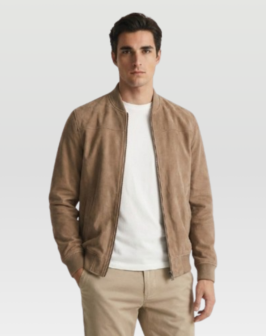 Marceaux™ – Le Blouson en Suède Authentique pour Homme