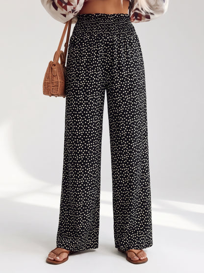Cléophine™ — Pantalon fluide imprimé taille confortable