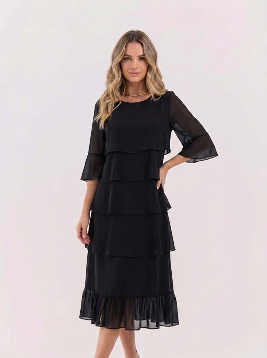 Marguerite™ — Robe midi élégante féminine confortable