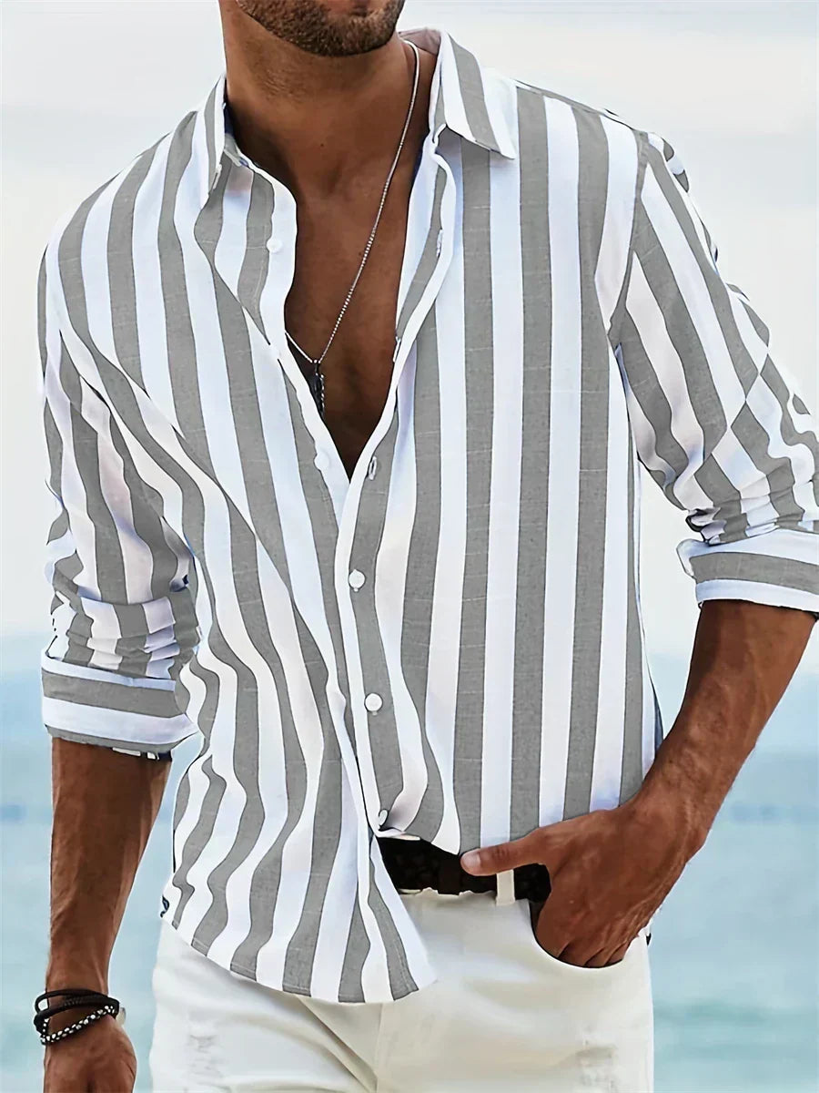 Thomas™ | Chemise Rayée Été Légère