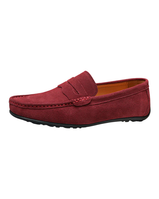 Mocassins rétro en daim pour hommes