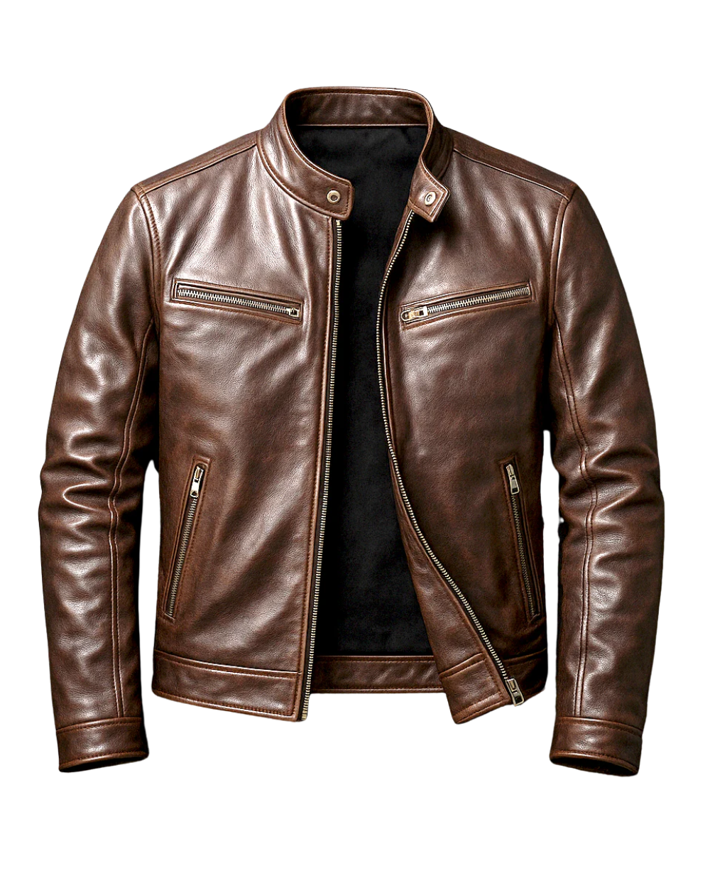 Romain™ | veste en cuir vintage