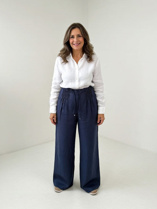 Zofia — Pantalon large en coton léger