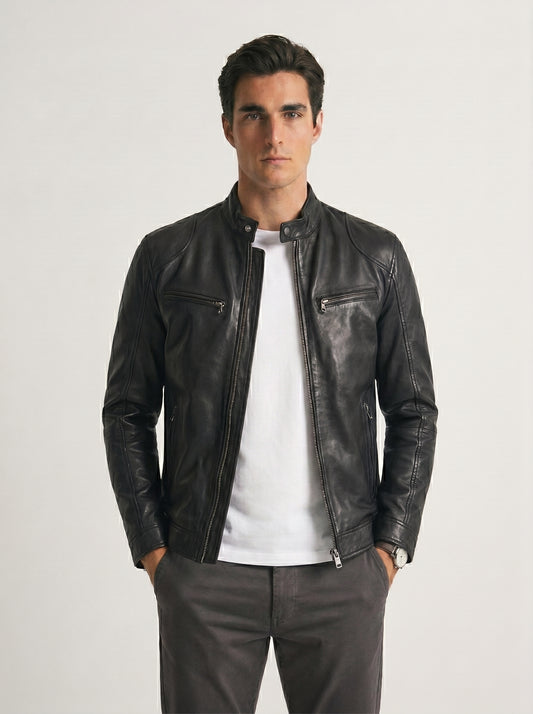 Veste en cuir